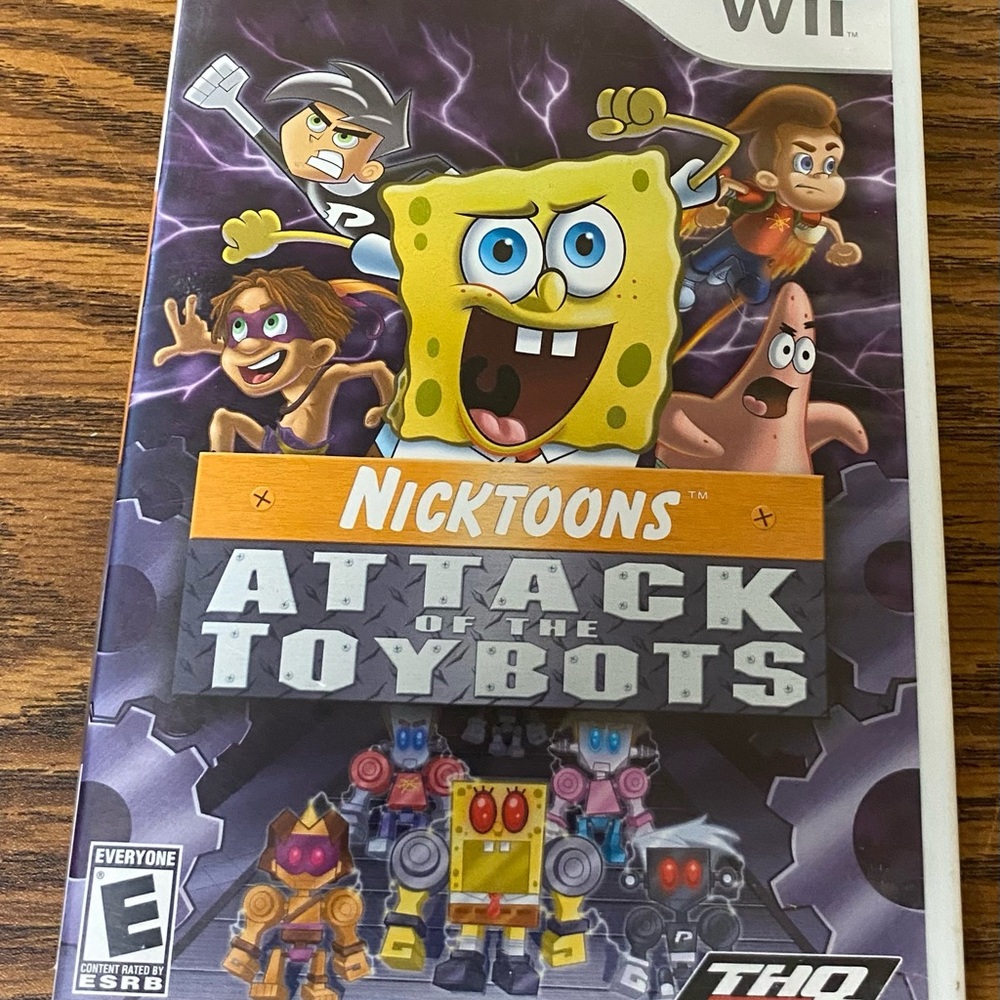 HQ Nicktoons: Attack of the Toybots for Wii - Purple and Yellow